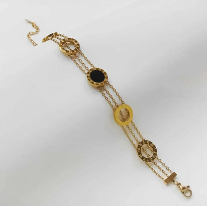 Triple Charm Roman - ACERO JEWELS