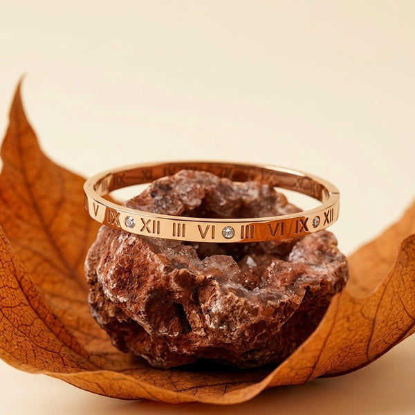 Aurum Numerus - 18k Gold Plated Cuff/Bangle