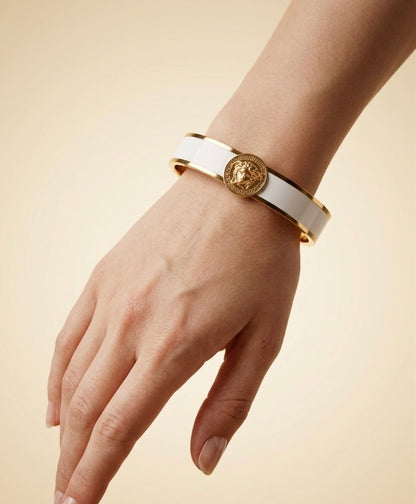 18k Gold Plated Greek Mythology Bangle