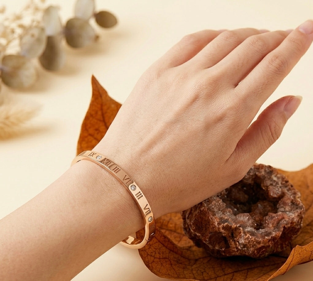 Aurum Numerus - 18k Gold Plated Cuff/Bangle