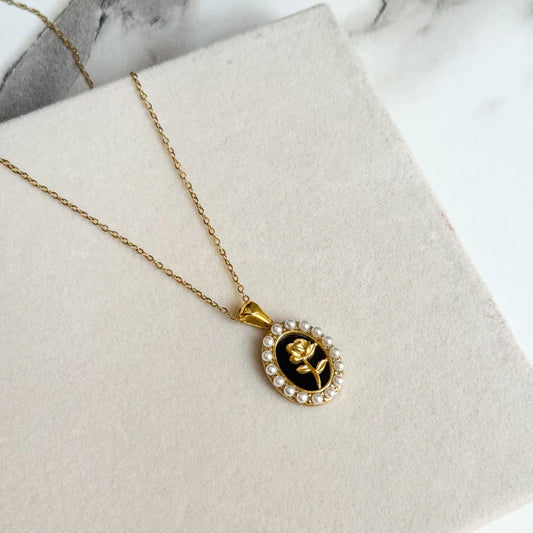 Rose Royale – 18K Gold Plated Pendant