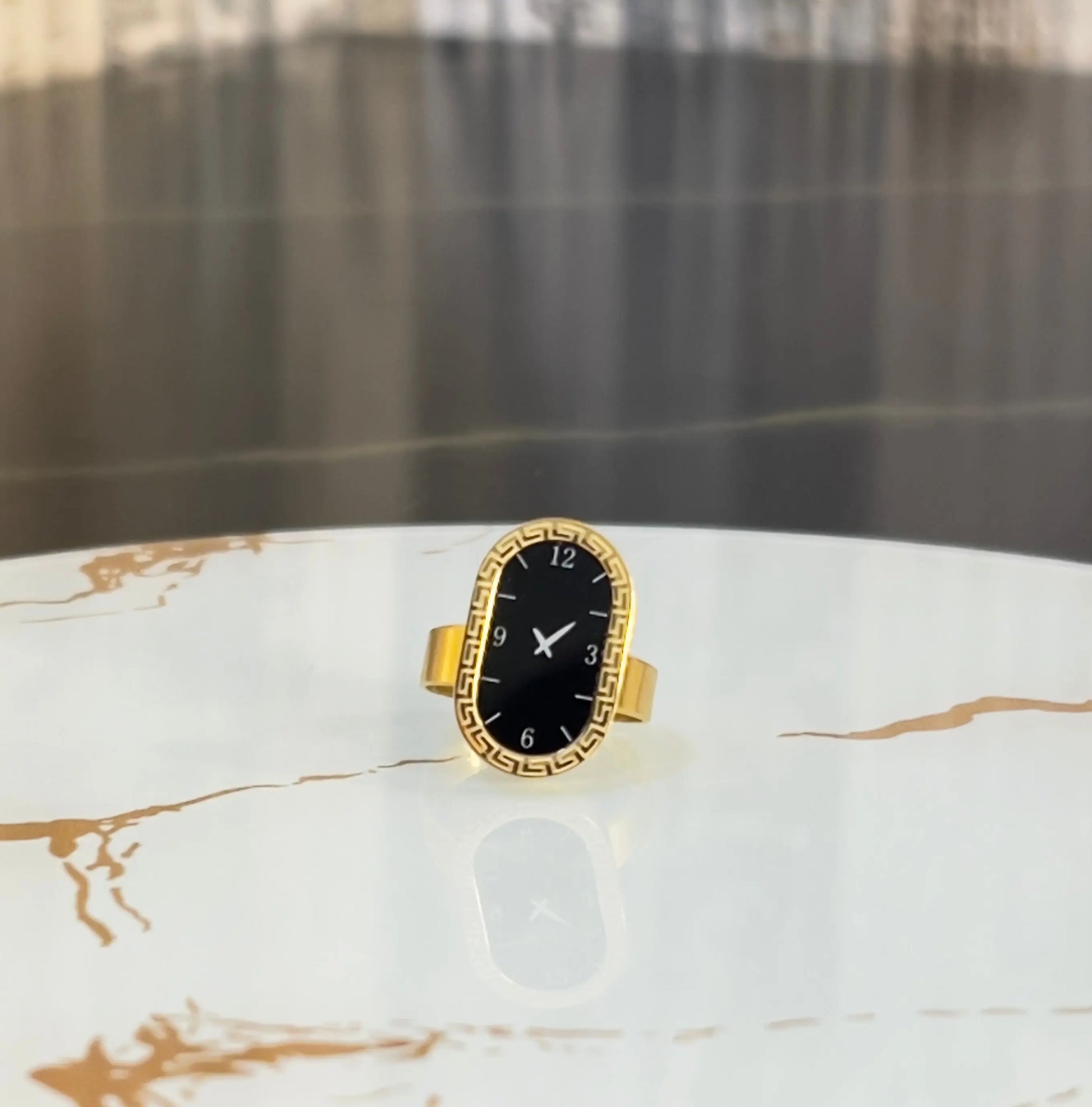 Vintage Inspired Oval Watch Face Ring - ACERO JEWELS