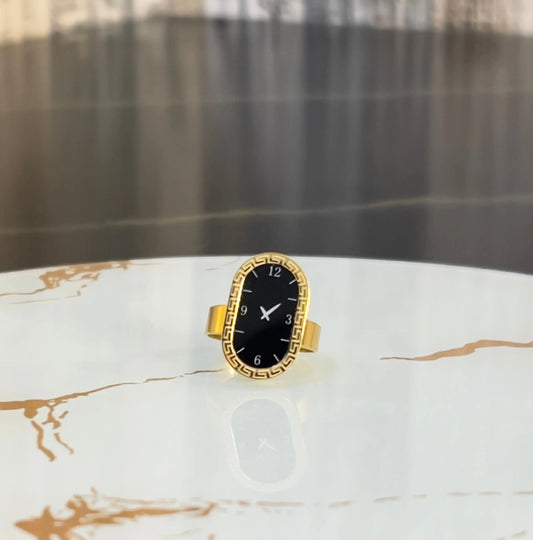 Vintage Inspired Oval Watch Face Ring - ACERO JEWELS