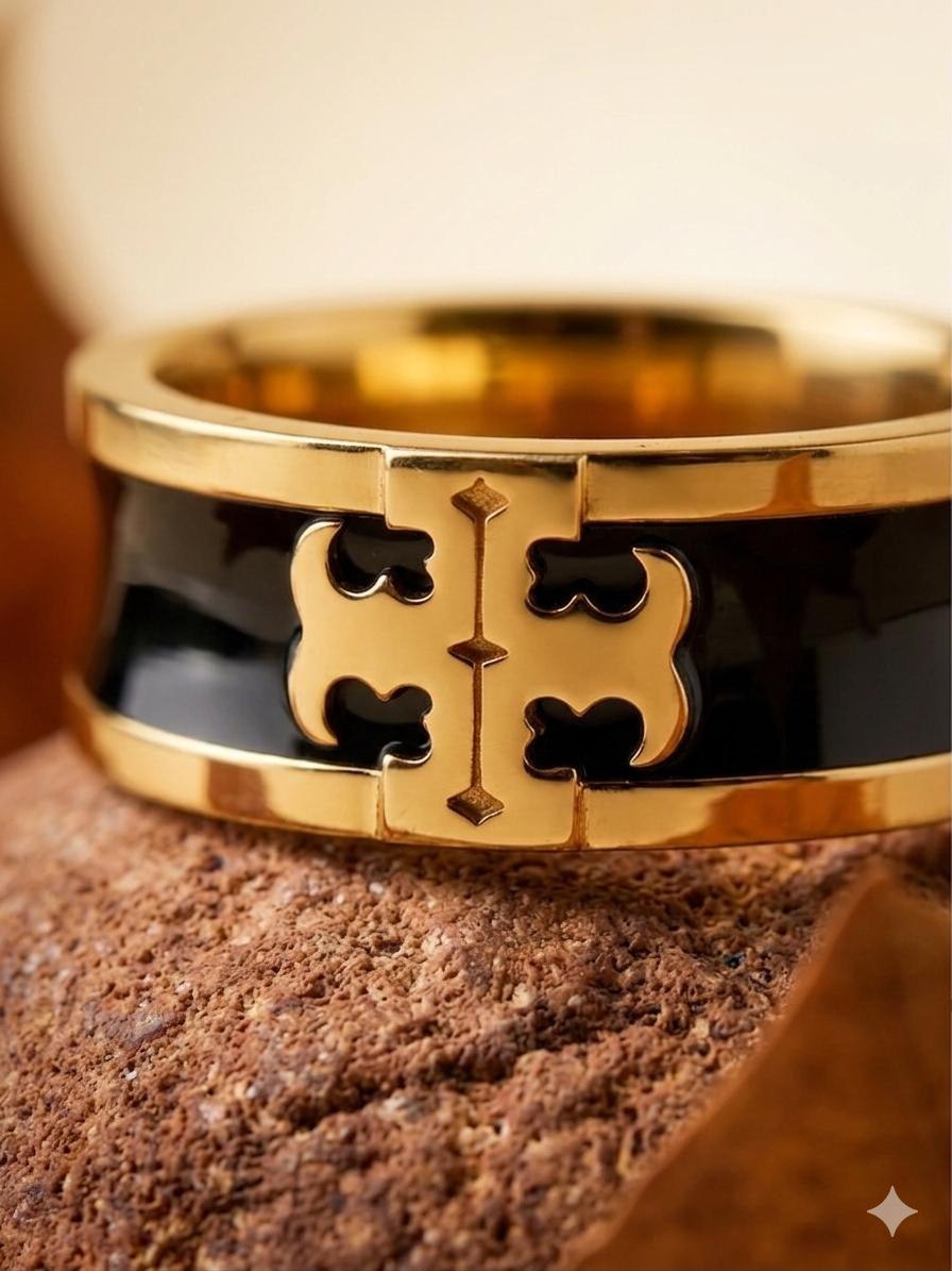 Tory Burch Eleanor Enamel Band Ring ACERO JEWELS