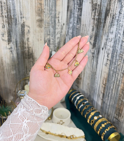 Gold Designer-Style Handbag Charm Bracelet | Waterproof & Tarnish-Free - ACERO JEWELS