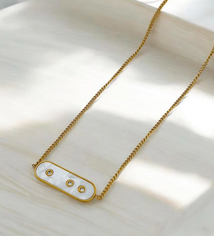 MOP 3 DOT Necklace