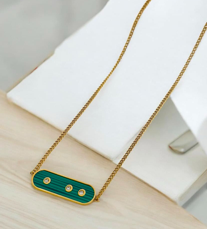 MOP 3 DOT Necklace