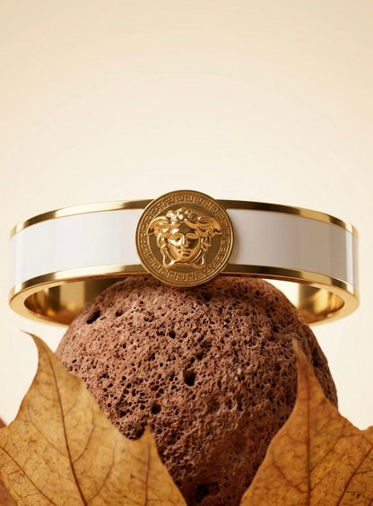 18k Gold Plated Greek Mythology Bangle