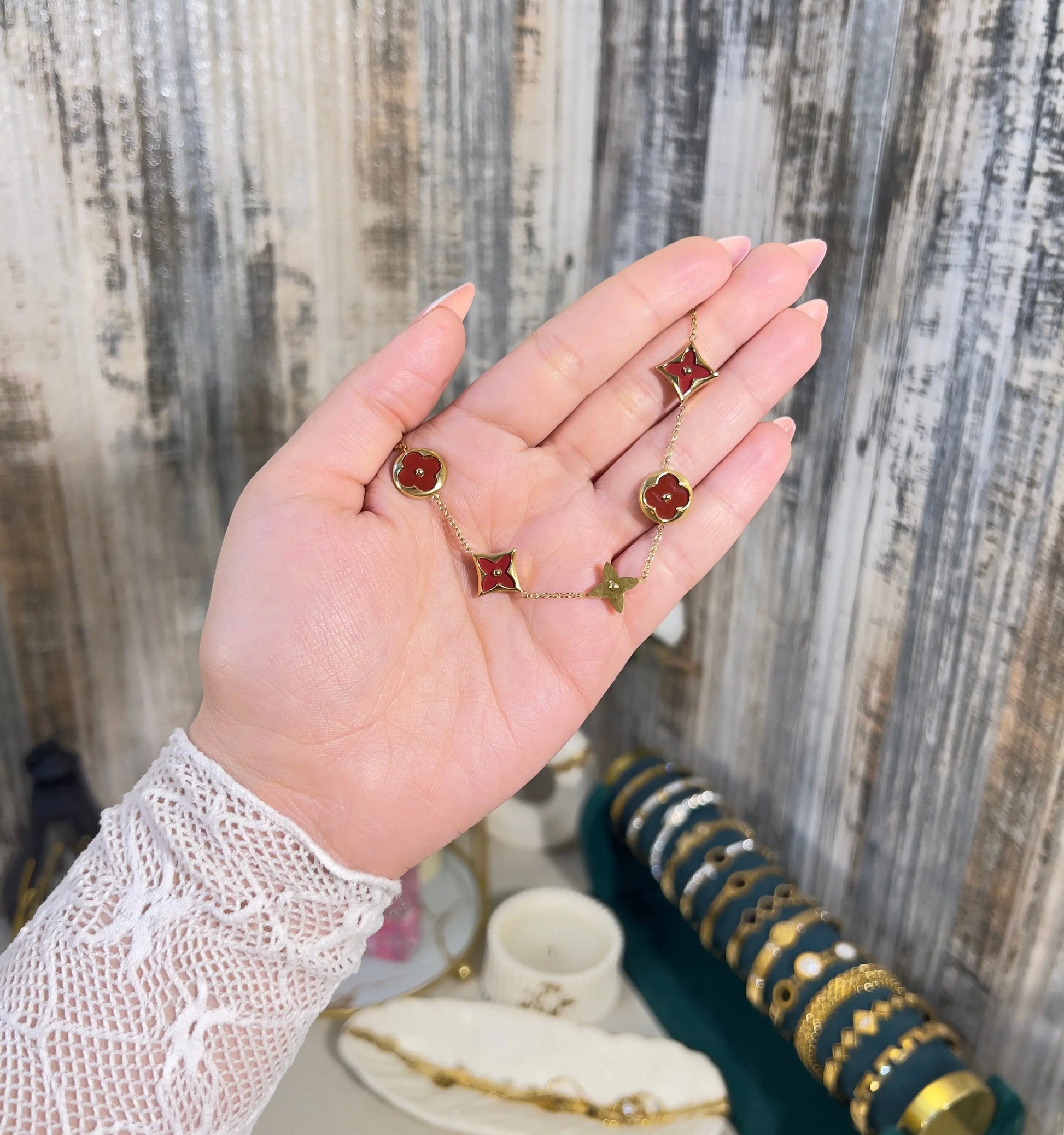 Gold Designer-Inspired Charm Bracelet | Waterproof & Tarnish-Free - ACERO JEWELS