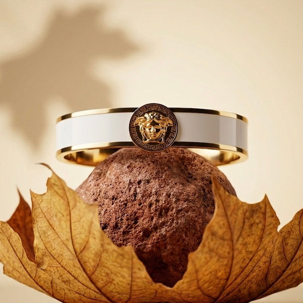 18k Gold Plated Greek Mythology Bangle