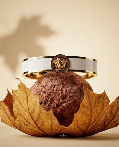 18k Gold Plated Greek Mythology Bangle