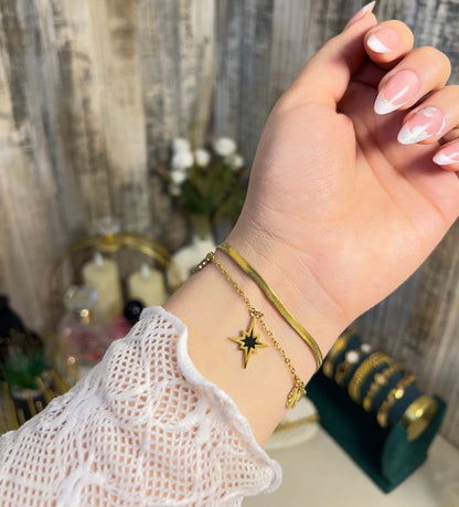 Double-Layered Lucky Charm Bracelet – 18K Gold Plated, Anti-Tarnish & Waterproof