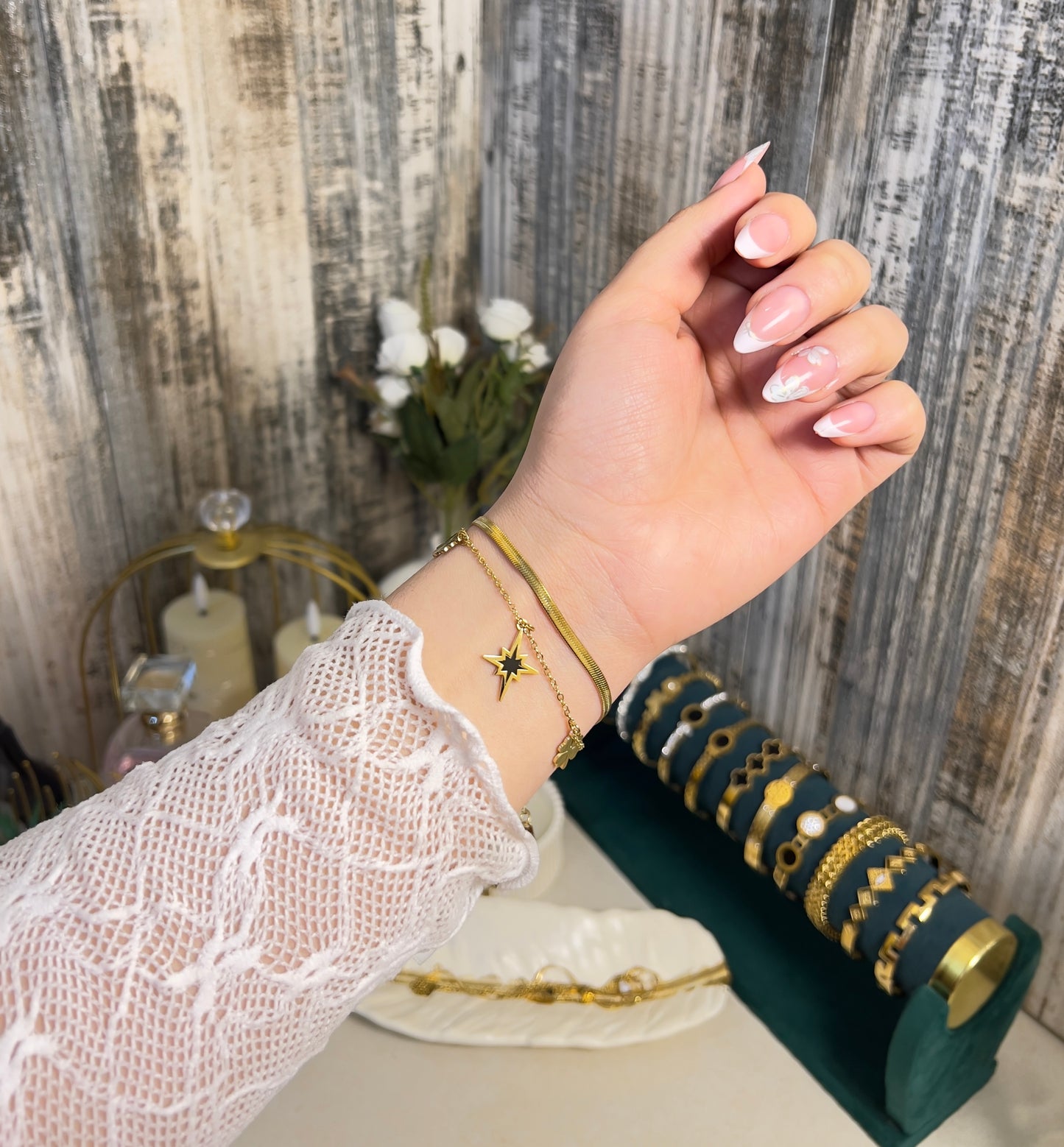 Double-Layered Lucky Charm Bracelet – 18K Gold Plated, Anti-Tarnish & Waterproof