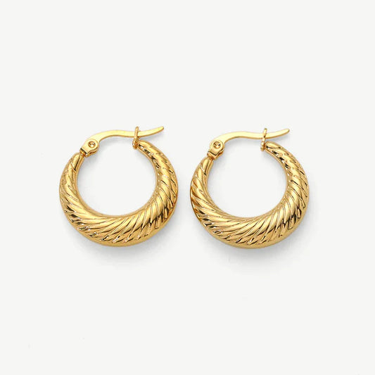 Aurelia Rope Twist Hoops