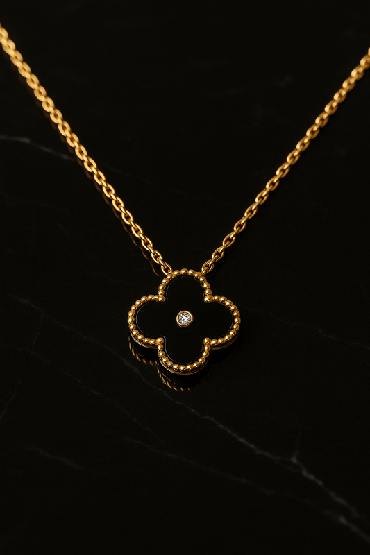 Royal Noir Charm - 18K Gold Plated Pendant