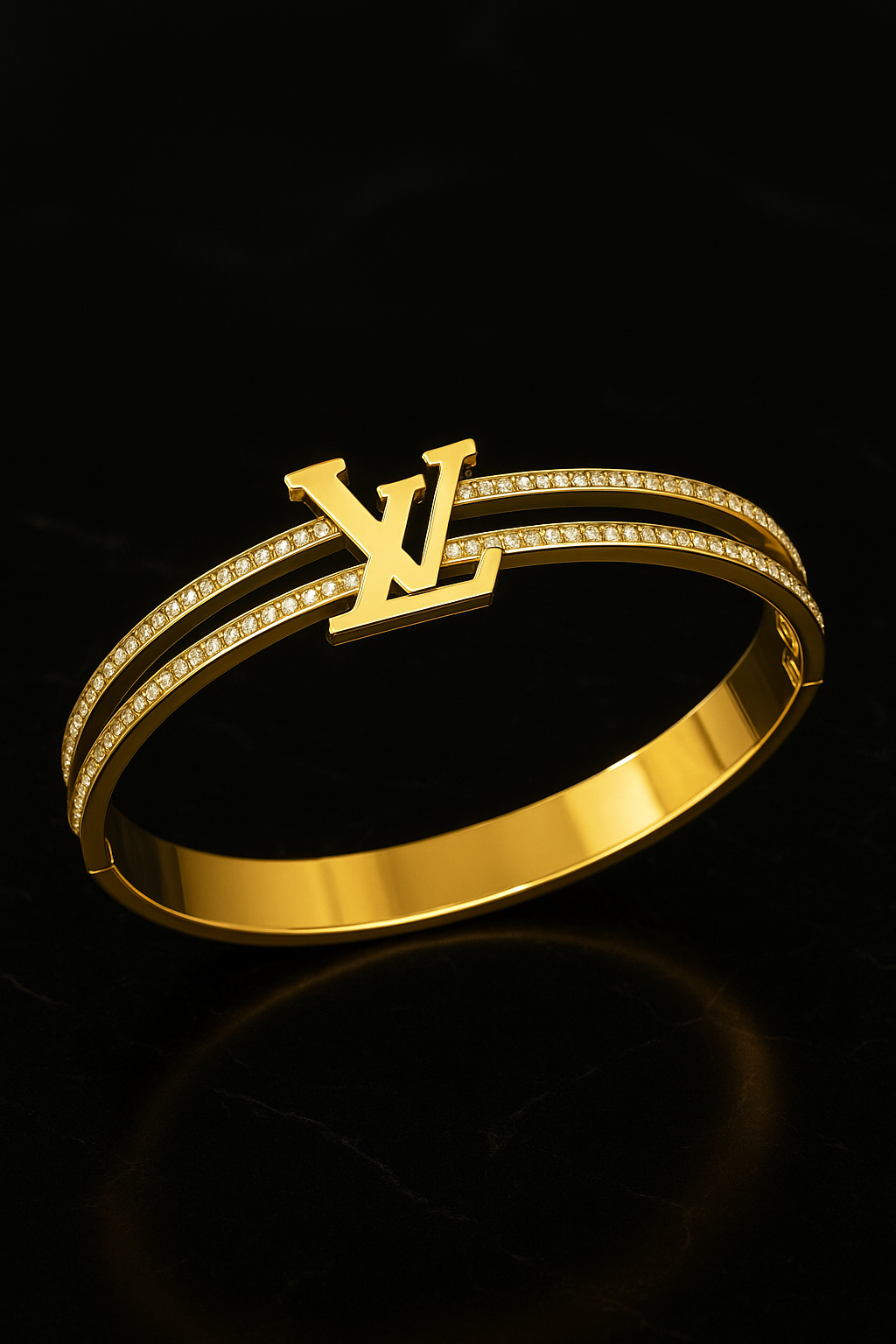 Golden Vision - 18k Gold Plated Cuff/Bangle