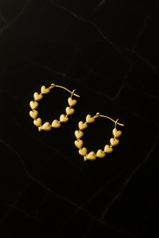 Aurelia Heart Hoops