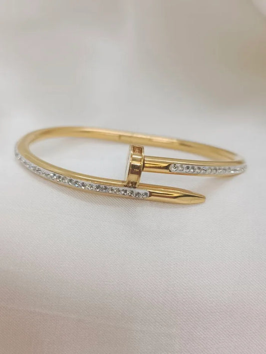Gilded Edge - 18k Gold Plated Cuff/Bangle